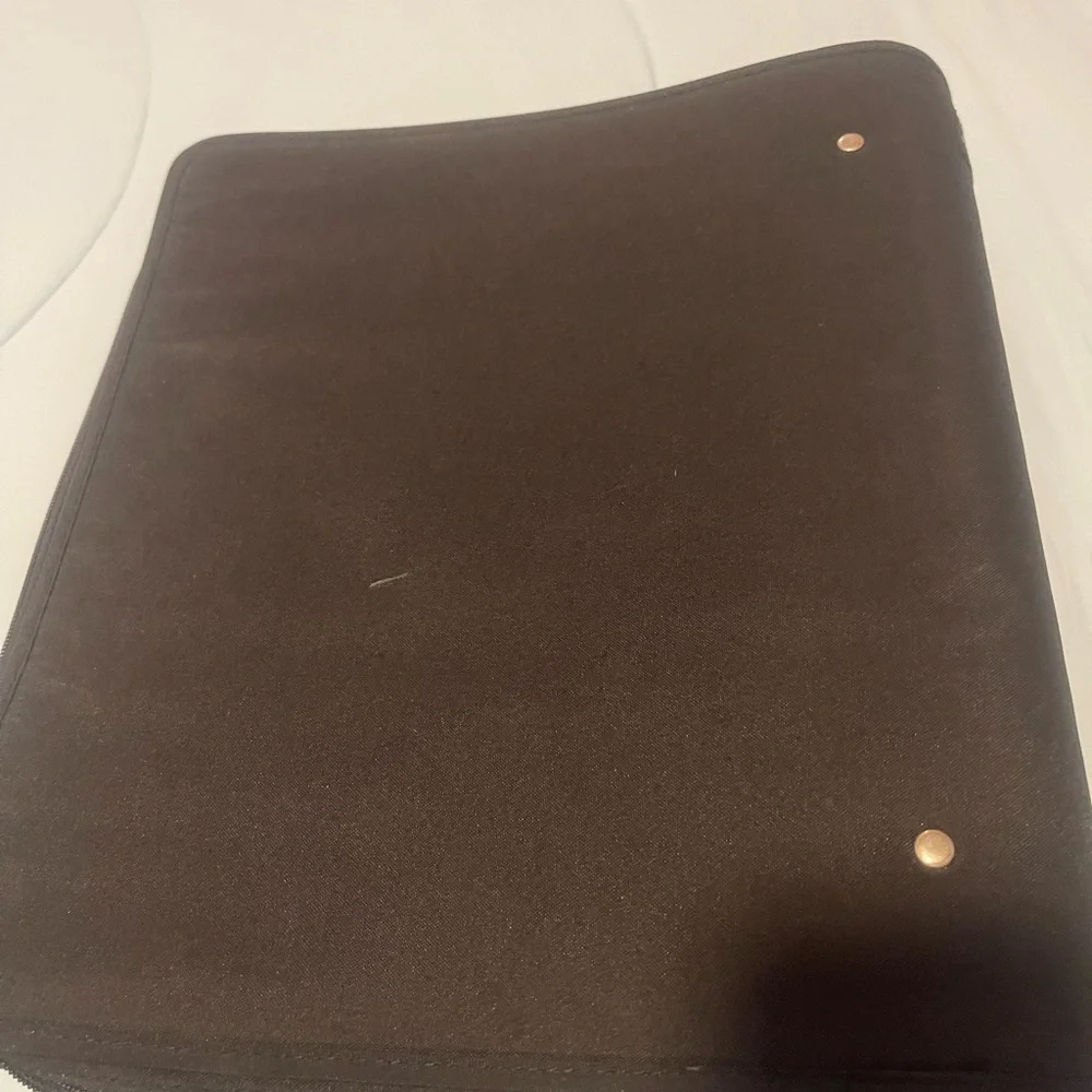 Like New Mead Five Star Blue and Black Zipper Binder